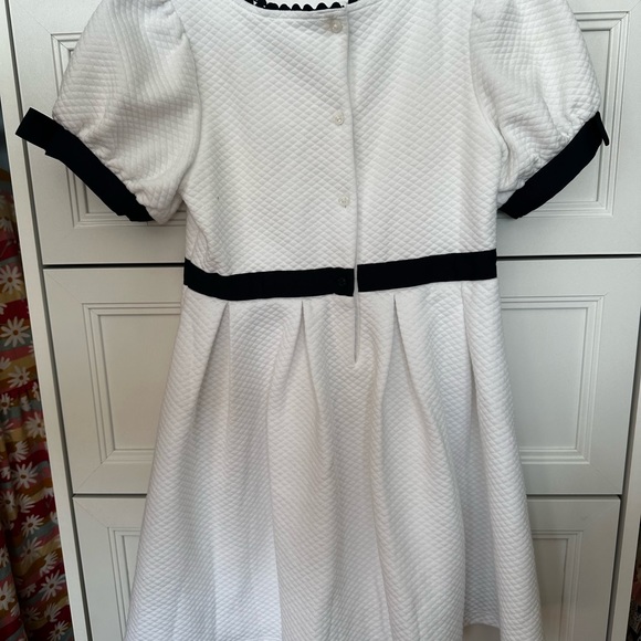 SOLD QUILTED PUFF SLEEVE JACQUARD DRESS - Picture 3 of 5